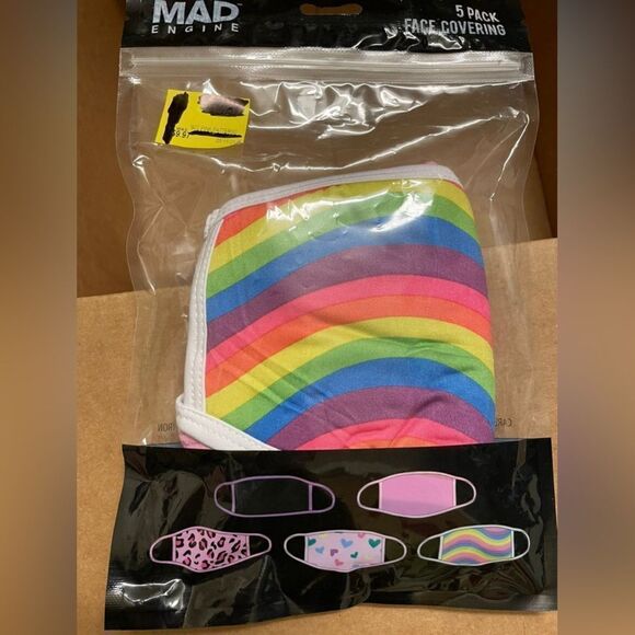 Mad Engine 5pk face masks - Picture 1 of 3